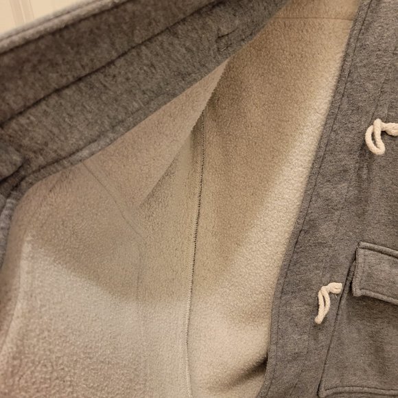 Women's Cotton Fleece Hooded Duffle Jacket, Size S - Picture 5 of 5